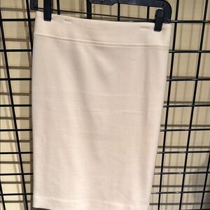 Worth Cream Knee-Length Pencil Skirt for Work